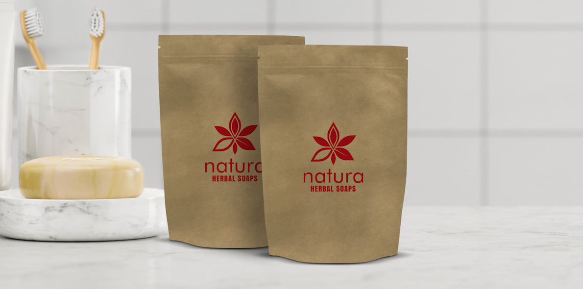 Kraft Paper Stand Up Pouches