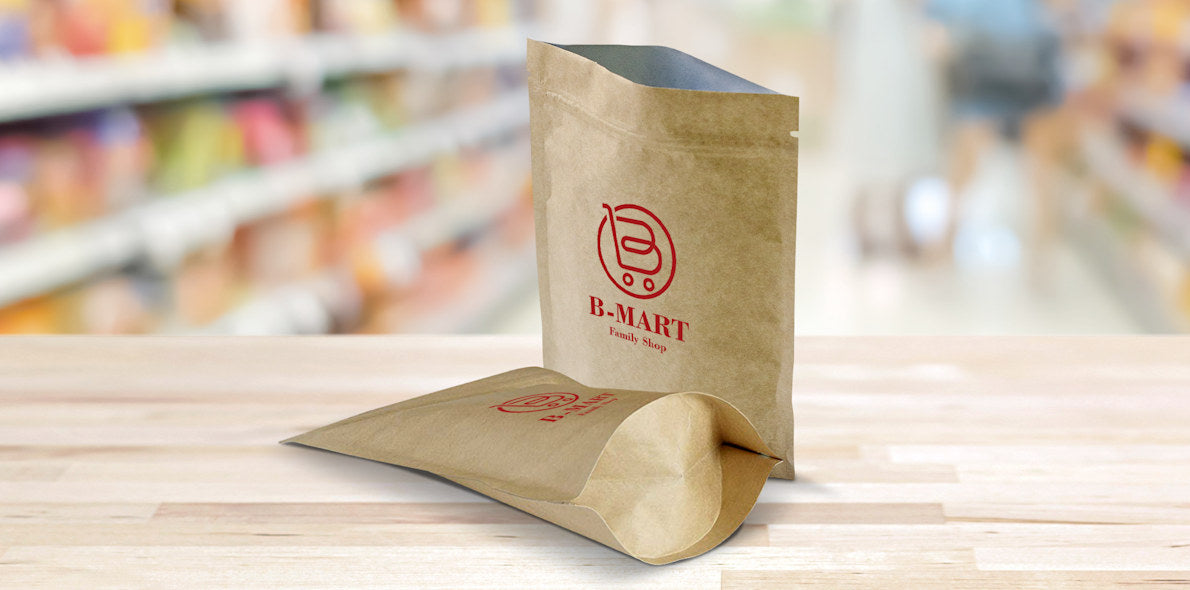 Kraft Paper Stand Up Pouches