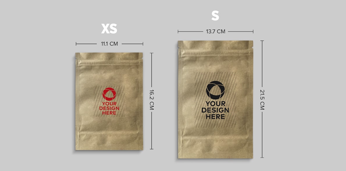 Kraft Paper Stand Up Pouches