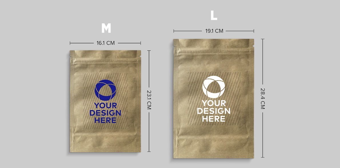 Kraft Paper Stand Up Pouches