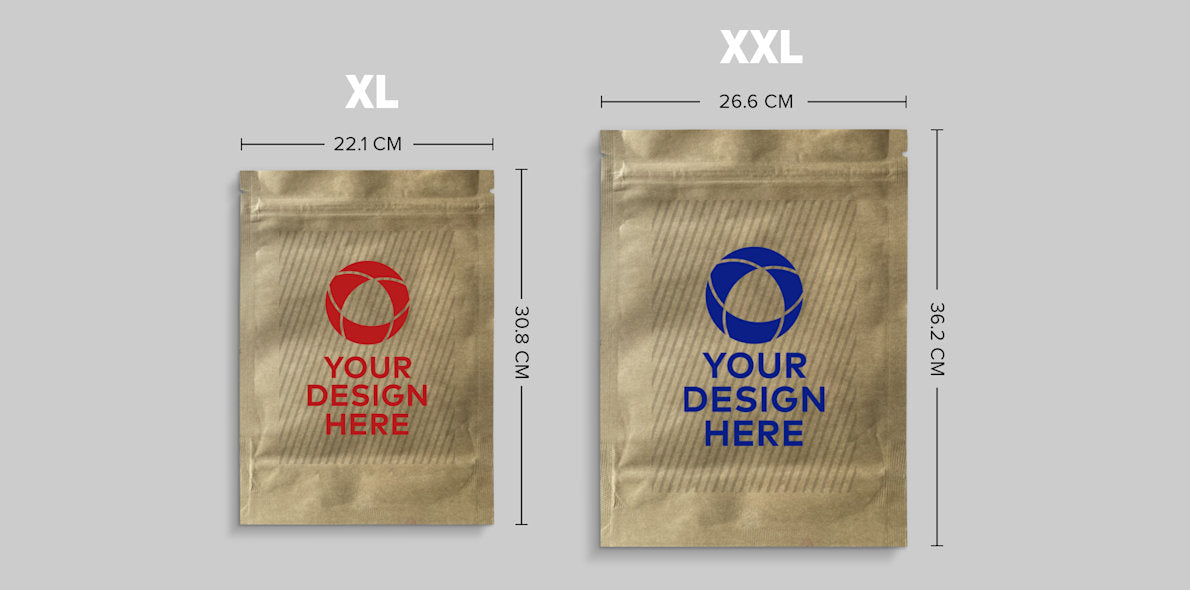 Kraft Paper Stand Up Pouches