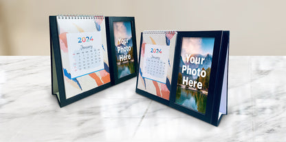 Desk Calendar with Photo Frame