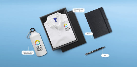 Employee Welcome Kit (Polo T-Shirt, Water Bottle, Dairy, Pen)