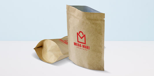 Kraft Paper Stand Up Pouches