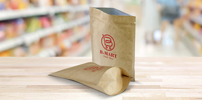 Kraft Paper Stand Up Pouches