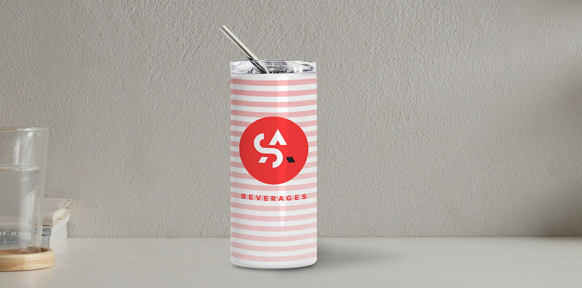 Personalised Skinny Tumbler 600ml